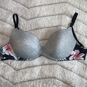 3/$15 Victoria Pink Bra 32DD Floral